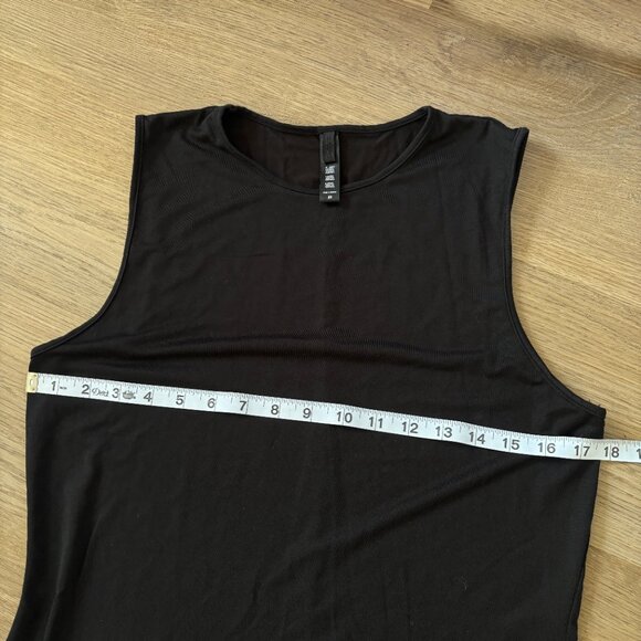 SKIMS Smooth Stretch Modal crew neck maxi dress size 2X black sleeveless plus - Picture 6 of 9